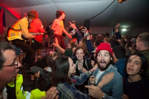 Fat White Family play a secret midnight gig at the End Of The Road Festival, Larmer Tree Gardens, Salisbury, 5th September 2015