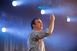 Future Islands,perform at End Of The Road Festival, Larmer Tree Gardens, Salisbury, 6th September 2015